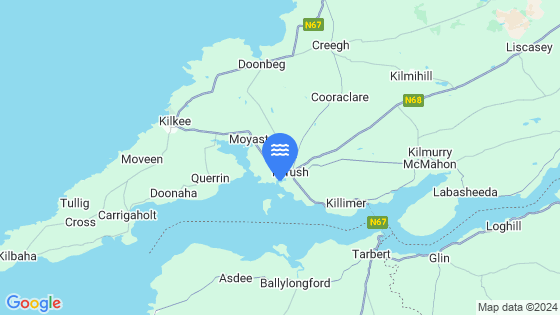 Map showing the location of Kilrush