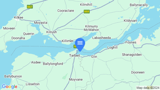 Map showing the location of TARBERT ISLAND