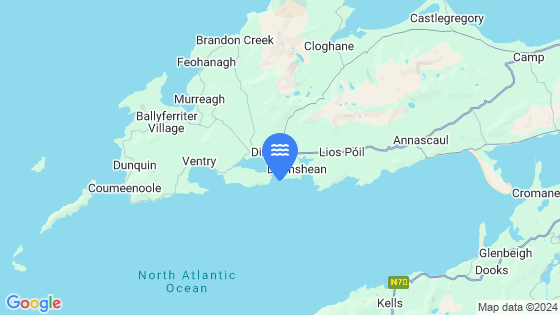 Map showing the location of Dingle Harbour