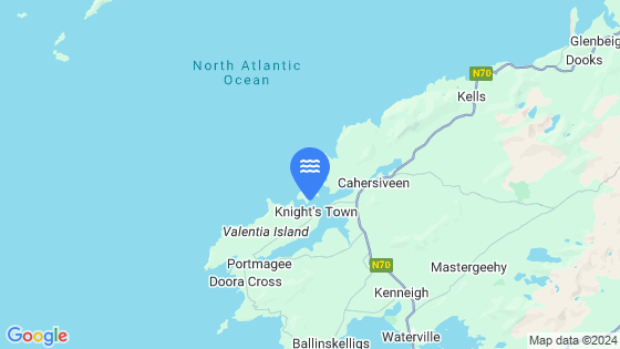 Map showing the location of Knights Town