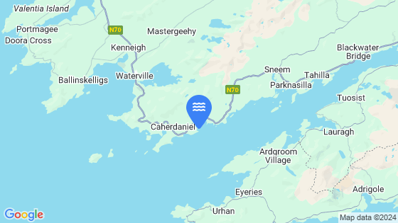 Map showing the location of West Cove