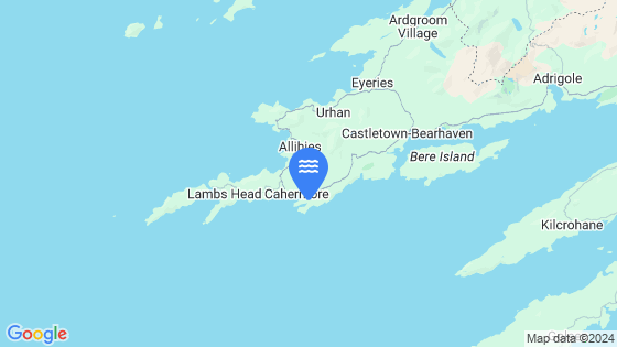 Map showing the location of Black Ball Harbour