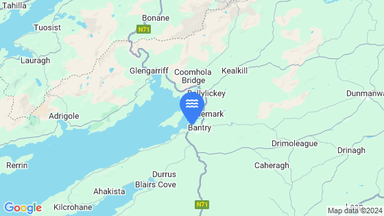 Map showing the location of BANTRY