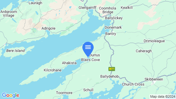 Map showing the location of Dunbeacon Harbour