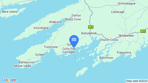 Map showing the location of Schull