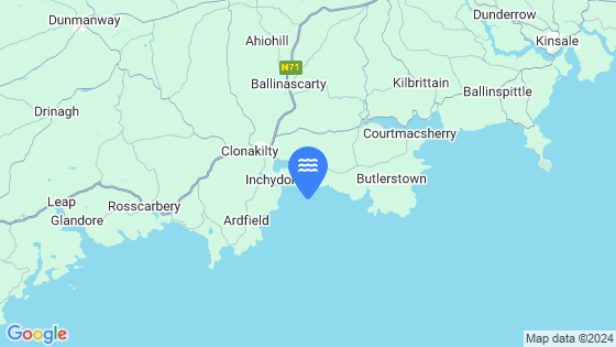 Map showing the location of Clonakilty Bay