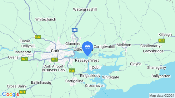 Map showing the location of Marino Point