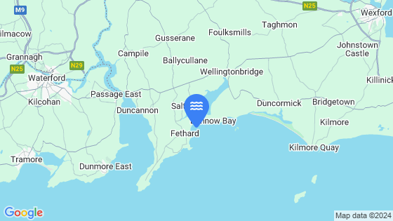 Map showing the location of Fethard-On-Sea
