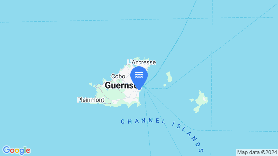 Map showing the location of ST. PETER PORT